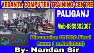 Discussion Of DCA Final Exam