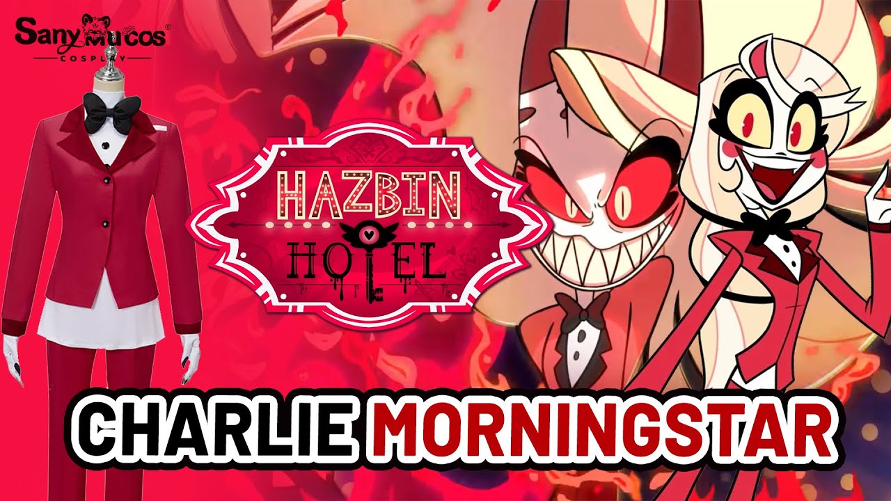 【SanyMuCos】Hazbin Hotel Charlie Morningstar Cosplay Costume Plus Size Detail Show
