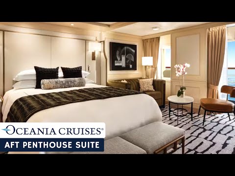 Oceania Riviera Aft Penthouse Suite walkthrough tour