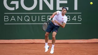 Roger Federer Court Level Playing | Day 1 & 2 | Geneva Open