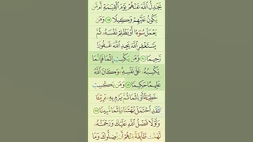 آيات من القرآن الكريم 💞 سورة النساء 💞 الآية 110