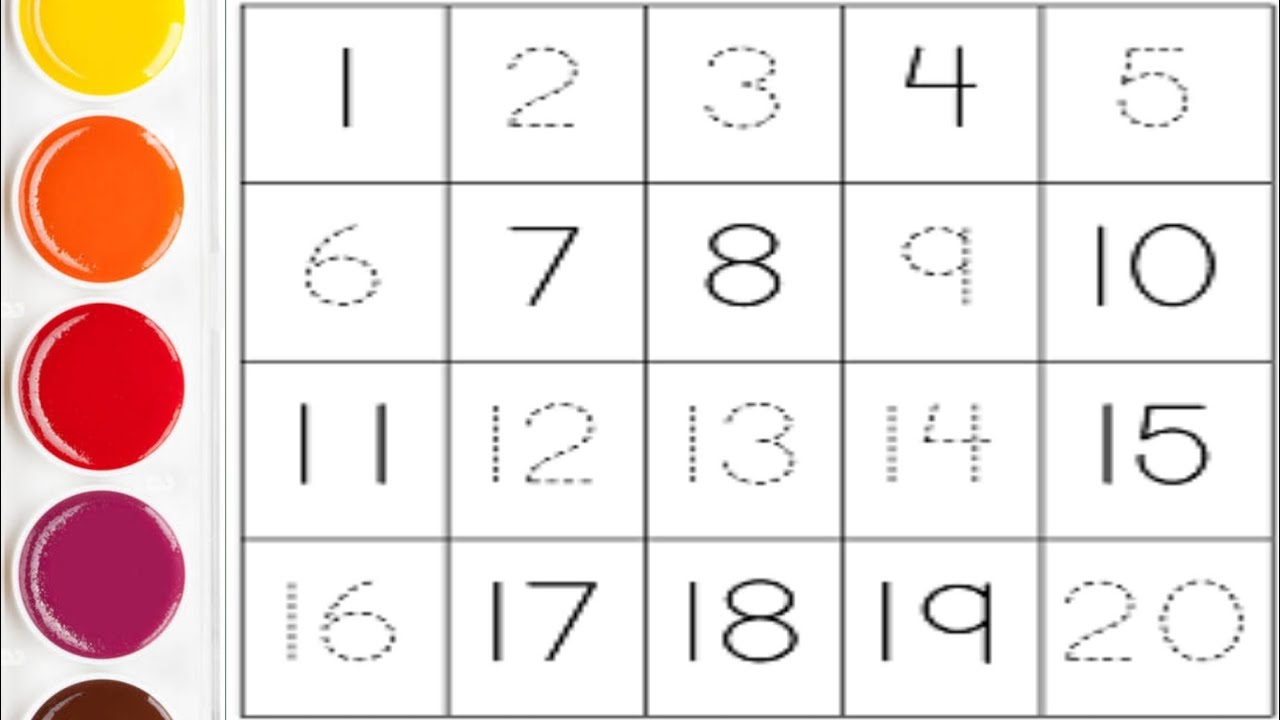Counting Numbers ।  write read numbers । 123 Learning for kids । 1 T0 25 । 123 counting for kids ।
