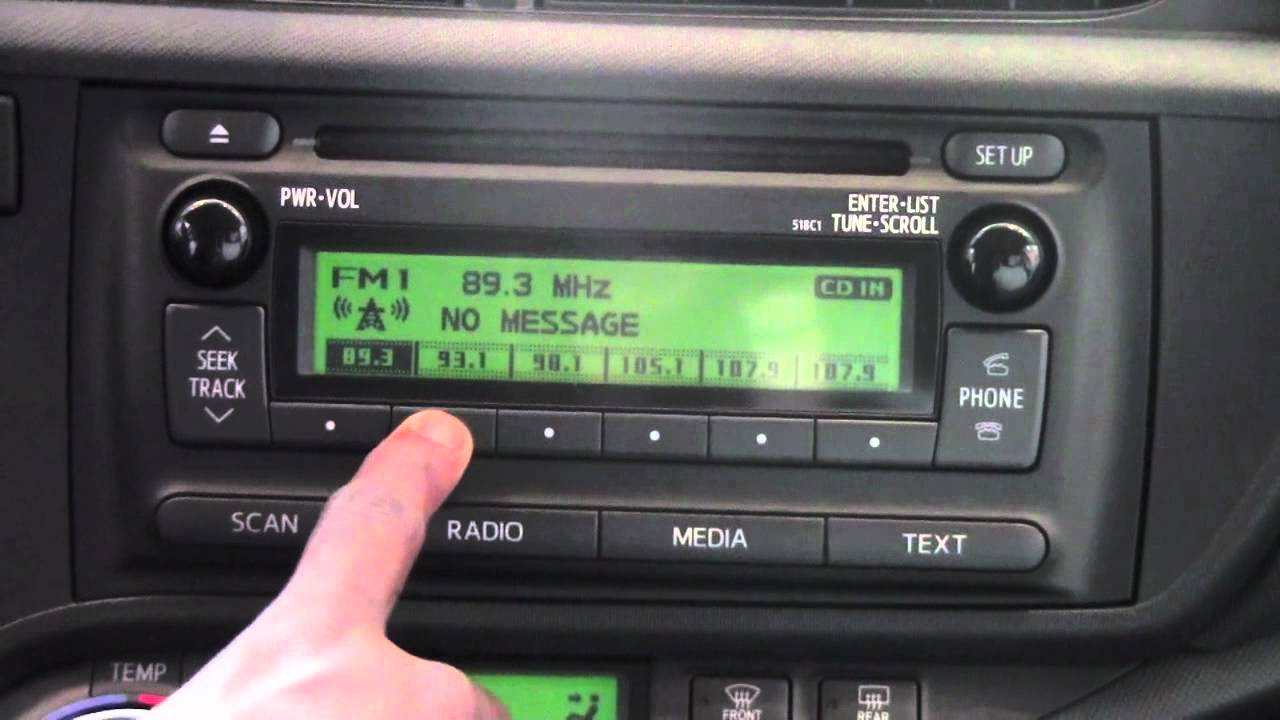 2012 | Toyota | Prius C | AM/FM Radio | How To By Toyota City ...
