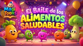 🥦🍎 El Baile de los Alimentos Saludables | Canción Infantil Animada 🎶🌈 #cancionesinfantiles #viral