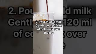 Coffee, How to Make a Cinnamon Iced Flat White, Easy Recipe | Home Café Shorts #coffee #cinnamon