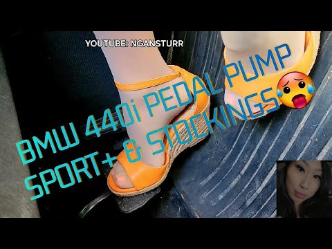 BMW440 SPORT+ REV,FLOORING&PEDAL PUMP: BAREFOOT,STOCKINGS & HEELS