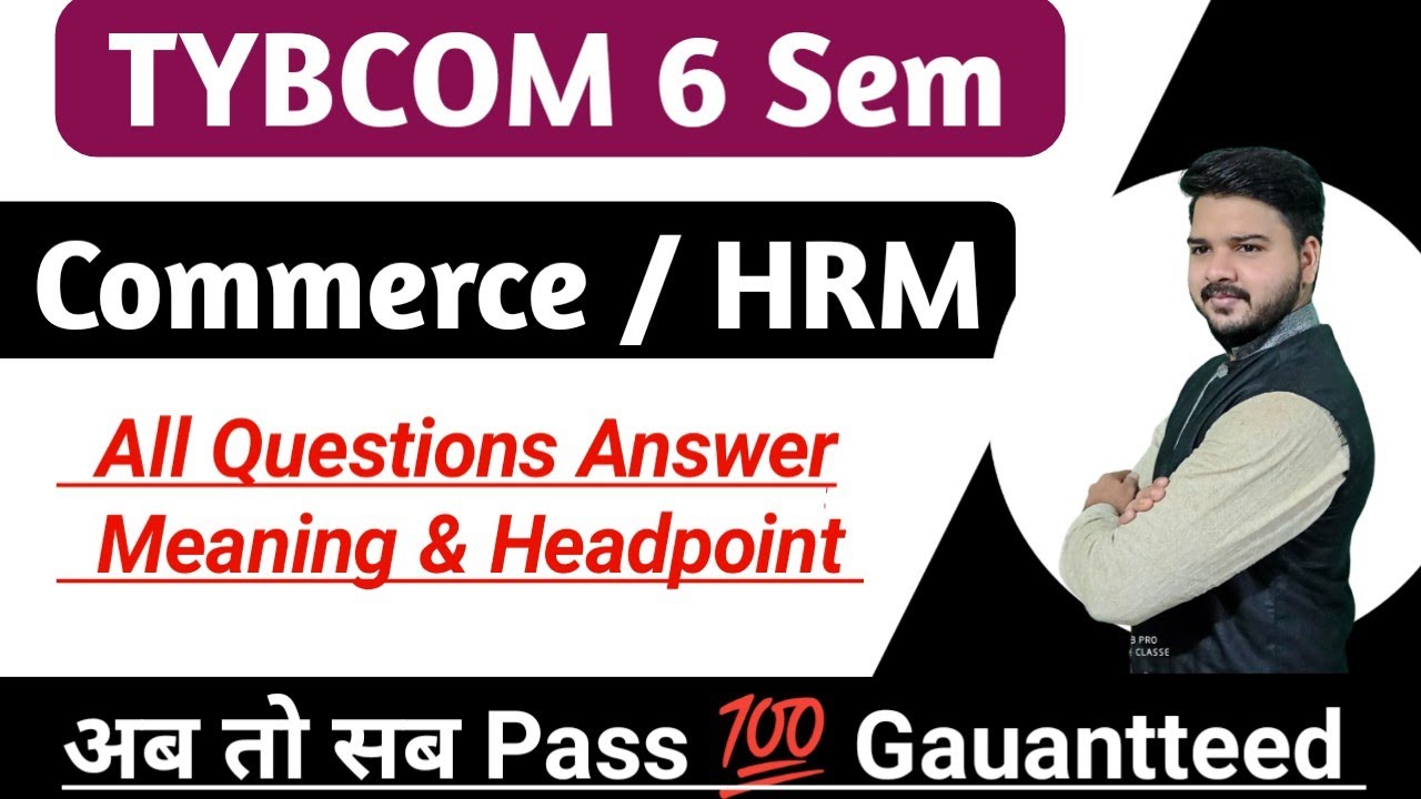 HRM Commerce Important Questions With Answers Meaning And Headpoint HRM Commerce Important Questions With Answers Meaning And Headpoint