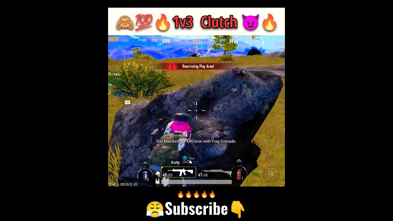 1V3 Clutch in PUBG mobile 🔥😤😈 Super smash bros clutch 
