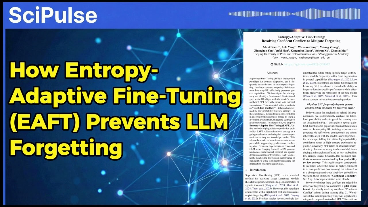 Solving the "Alignment Tax": How Entropy-Adaptive Fine-Tuning (EAFT) Prevents LLM Forgetting