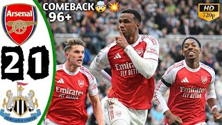 Arsenal vs Newcastle united 2-1 Latest Highlights All Goals 2025 - Merino Goal🔥