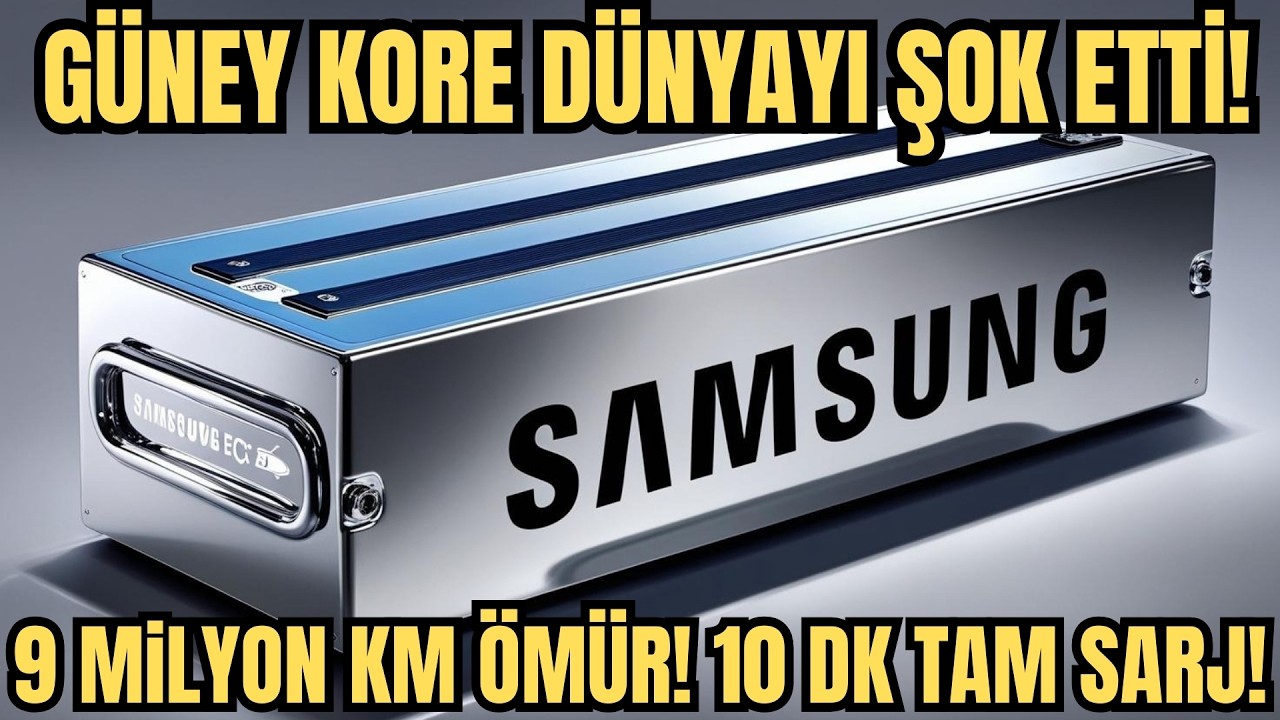 Samsung’un Katı Hal Batarya Bombası! 1000 KM Menzil, 10 Dakikada Şarj, Ömürlük Batarya! #tesla #byd