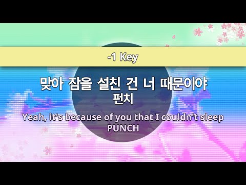 MR노래방ㆍ-1 Key] 맞아 잠을 설친 건 너 때문이야 - 펀치 ㆍYeah, you're the reason I couldn't sleep - PUNCH ㆍMR Karaoke