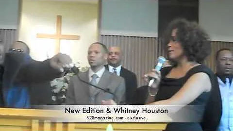 Johnny Gill and Whitney Houston perform at Carole ...