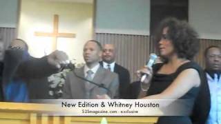Johnny Gill and Whitney Houston perform at Carole Brown's funeral
