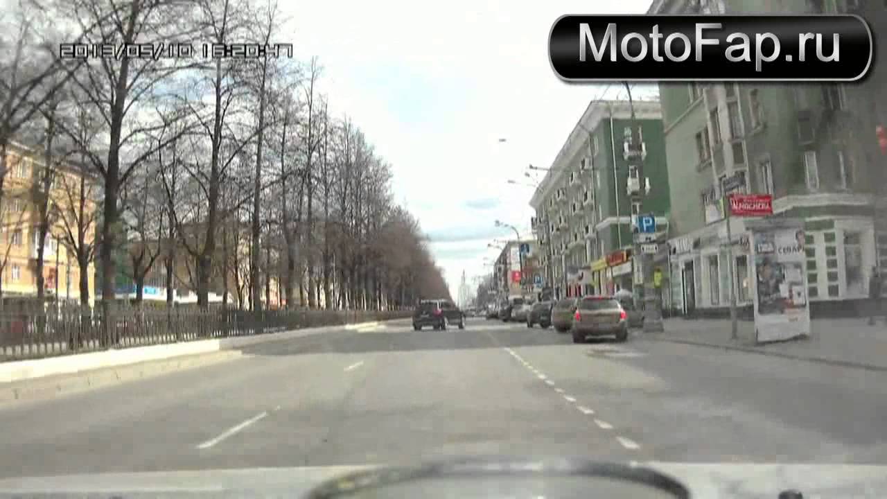 Джип перестроился в мотоциклиста, г. Пермь - YouTube