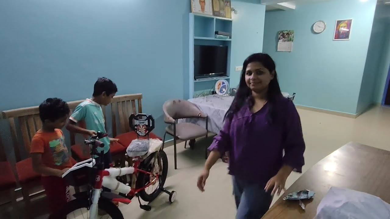 Emotional surprise,Dream come true ,First bike,Happy kids and Parenting goals