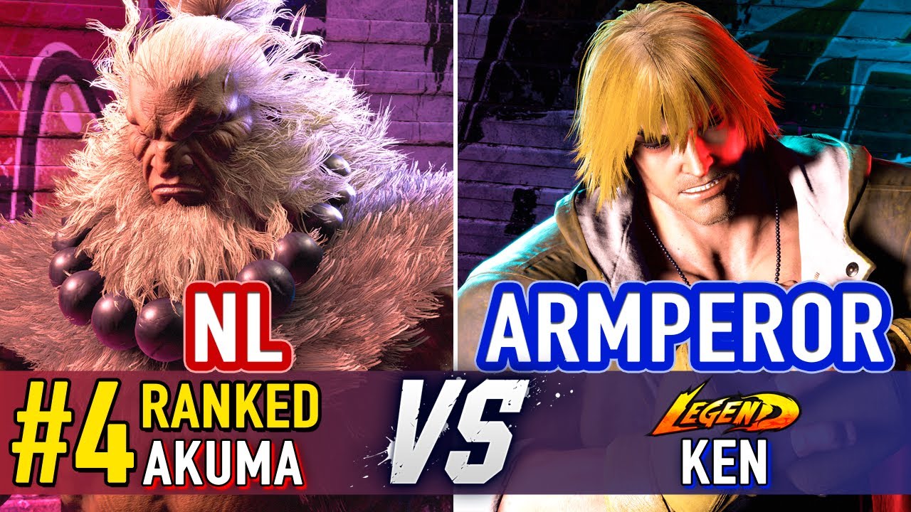 SF6 🤜 NL (#4 Ranked Akuma) vs Armperor (Ken) 🤛 SF6 High Level Gameplay