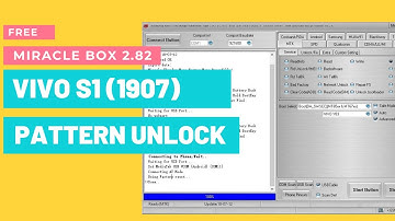 Free || Vivo S1 (1907) Pattern Unlock (Remove Screen Lock) Miracle Box 2.82 (New Method)