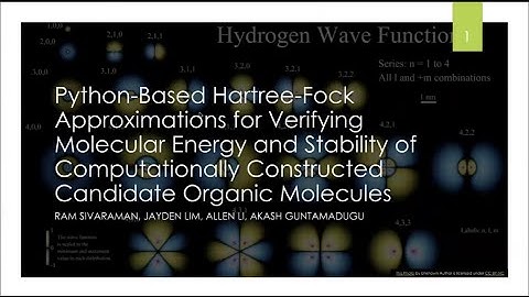 Python Based Hartree Fock Approximations for Verifying Molecular Energy and Stability of Computation