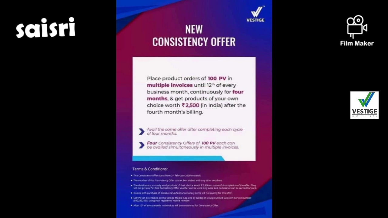 Special consistency offer seheme February 2020