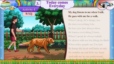 ધોરણ-7|અંગ્રેજી|Unit-3.Today comes Everyday|Activity-1 Video|Sem-2