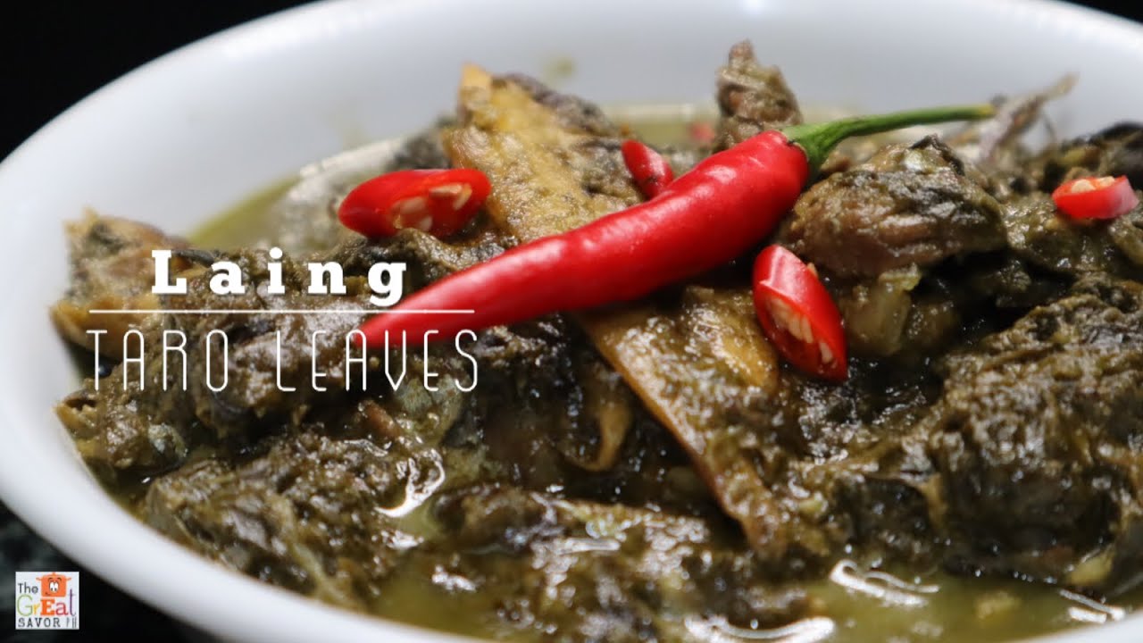 How To Cook LAING | Taro Leaves in Coconut Milk Recipe