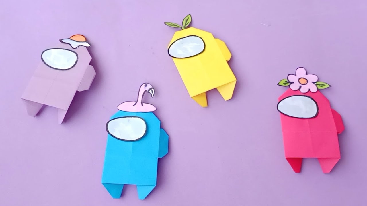 Origami Paper AMONG US without glue | DIY Gift Ideas