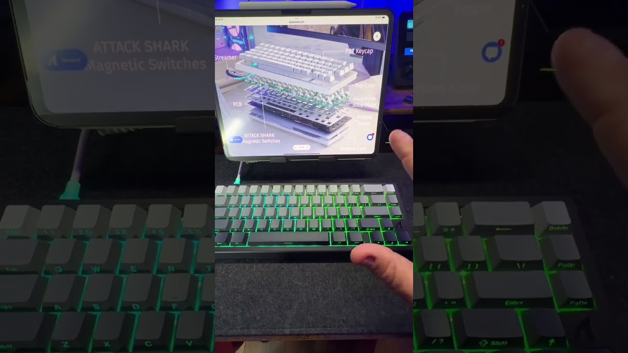 This ATTACK SHARK X68 HE Magnetic Switch Keyboard is a budget friendly, gaming powerhouse