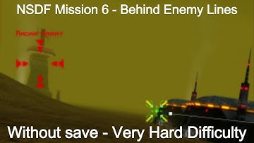 Battlezone 98 Redux - NSDF Mission 6 - Behind Enemy Lines - Without save - Very Hard Difficulty
