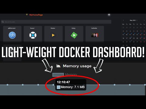 SUPER Light-Weight Docker Dashboard: MyHomePage