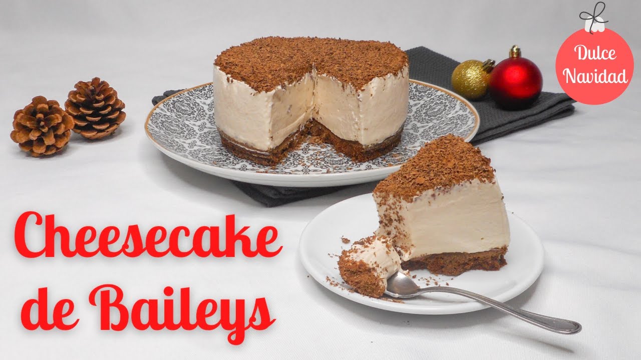 Cheesecake de Baileys (licor de crema de whisky) | Dulce Navidad | La Dolce Vita