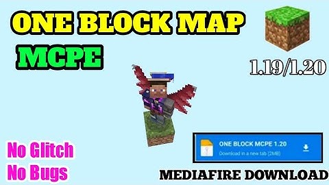 One Block Map For MCPE 1.19/1.20 | One Block Survival World Download In Minecraft PE