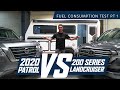 Y62 V8 Nissan Patrol vs Toyota LandCruiser Fuel Consumption Tow Test PART ONE (4K)