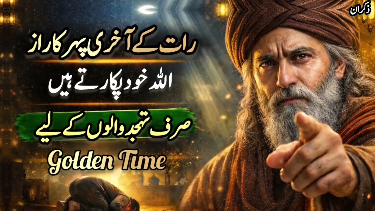 Tahajjud Mein Astaghfaar Ki Taqat | Raat Ke Aakhri Pehar Allah Ki Pukar | Zikraan