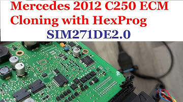 Mercedes w204 C250 SIM271DE2.0 ECM no communication. Repair, then clone with HexProg.
