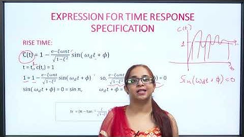 Time Response Analysis : Specialization of Time Domain L-5
