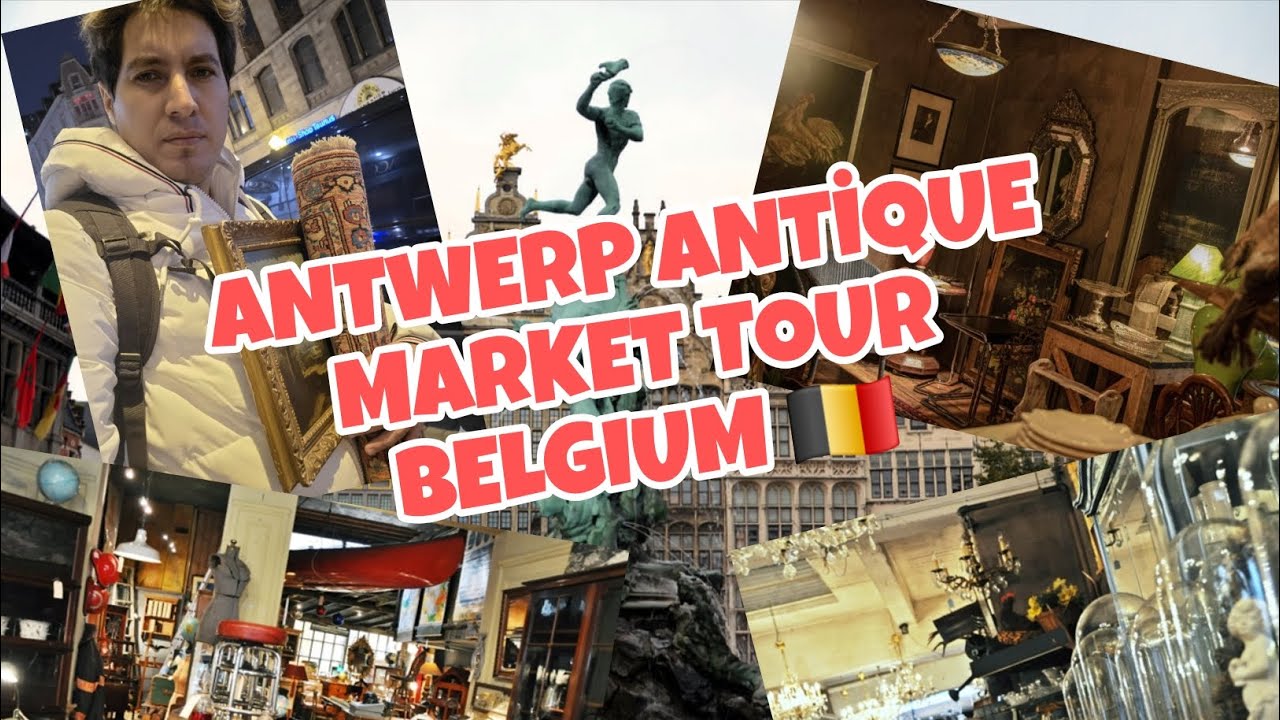Hidden Treasures at Antwerp Antique Market! 🇧🇪 (Flea Market Tour)