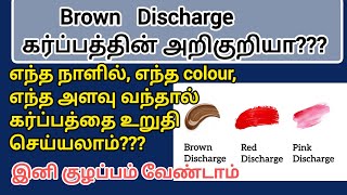 Brown discharge in early pregnancy in tamil | On which day does brown discharge occur? #earlypreg...
