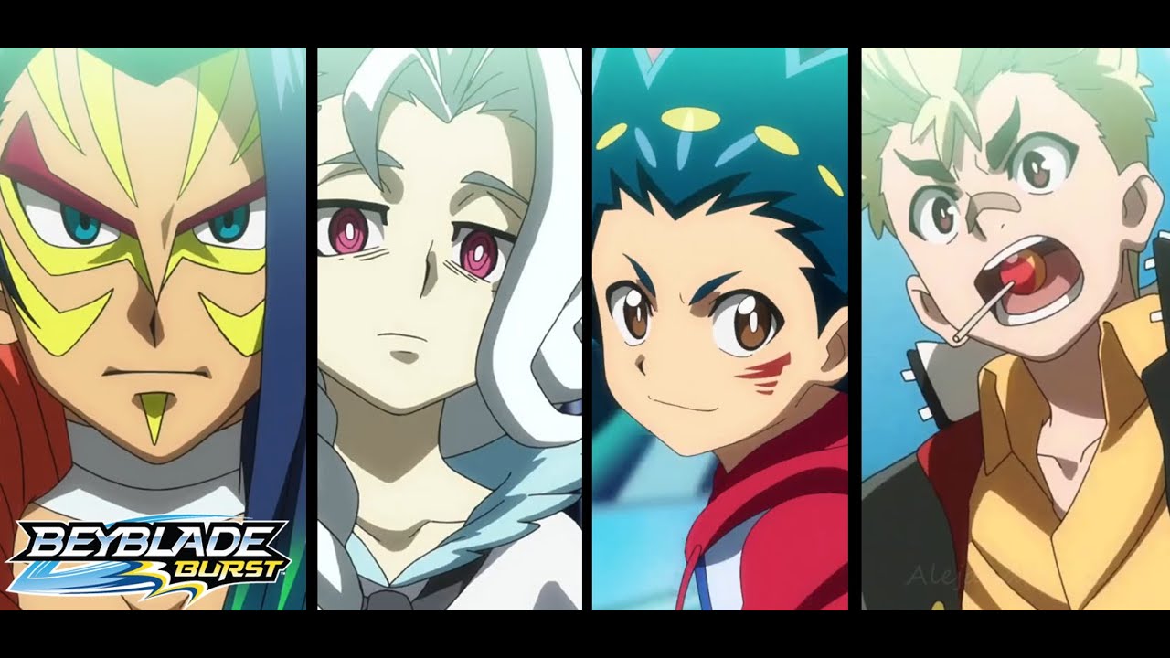 Beyblade Burst Valt & Rantaro VS Gwyn & Arthur  ROUND 1 /  3 Eng-Dub