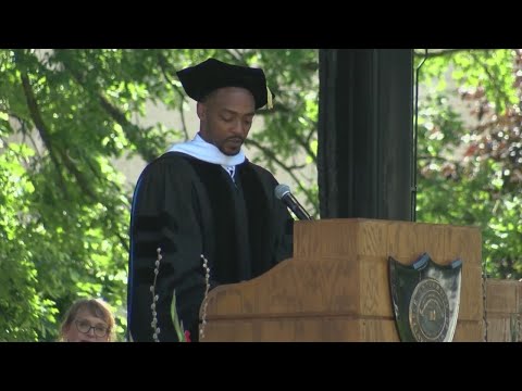 New Captain America speaks at Lawrence University graduation