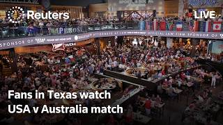LIVE: Fans in Texas gather to watch USA v Australia match
