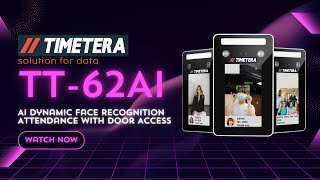 Timetera Ai Face Recognition Time Attendance Door Access System Tt-62Ai