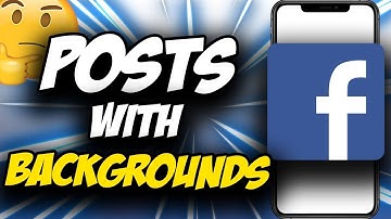 How To Make Facebook Posts With Backgrounds ✅
