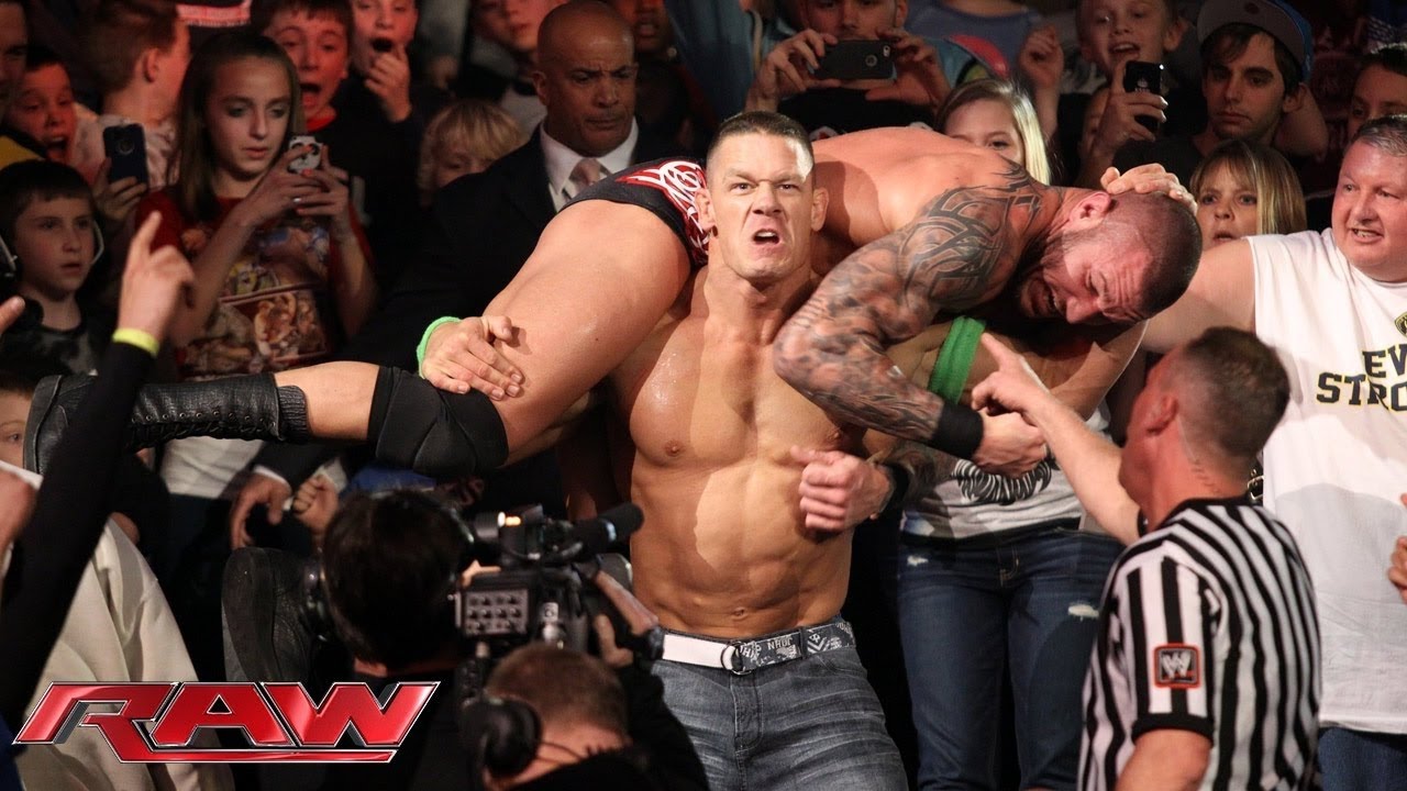 john cena vs randy orton YouTube