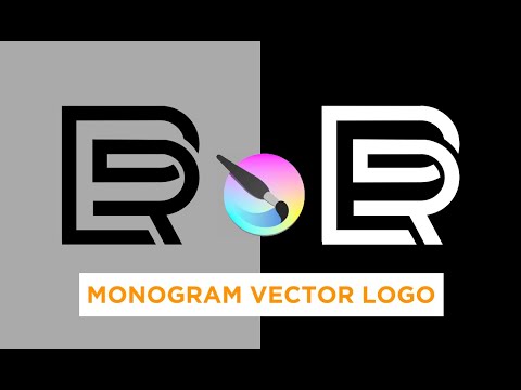 Cara Membuat Monogram Vector Logo di Krita, Bahasa Indonesia