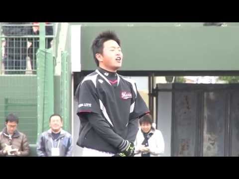 ルーキー4選手による朝の声出し ～2015石垣春季キャンプ～