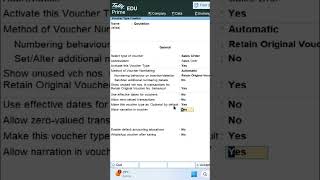 Quotation Voucher Type Creation in Tally Prime #ytshorts #trending #tallyprime #shorts #shortsfeed