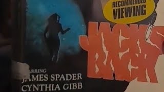 Opening & Closing to Jack's Back Vhs 1987 | CBS FOX VIDEO