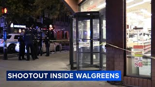 Employee, man wounded in shootout inside Chicago Walgreens, officials say