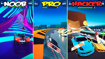 Race Master 3D - Car Racing - NOOB vs PRO vs HACKER